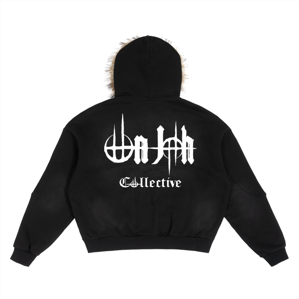 On Jah Detachable Fur Hoodie
