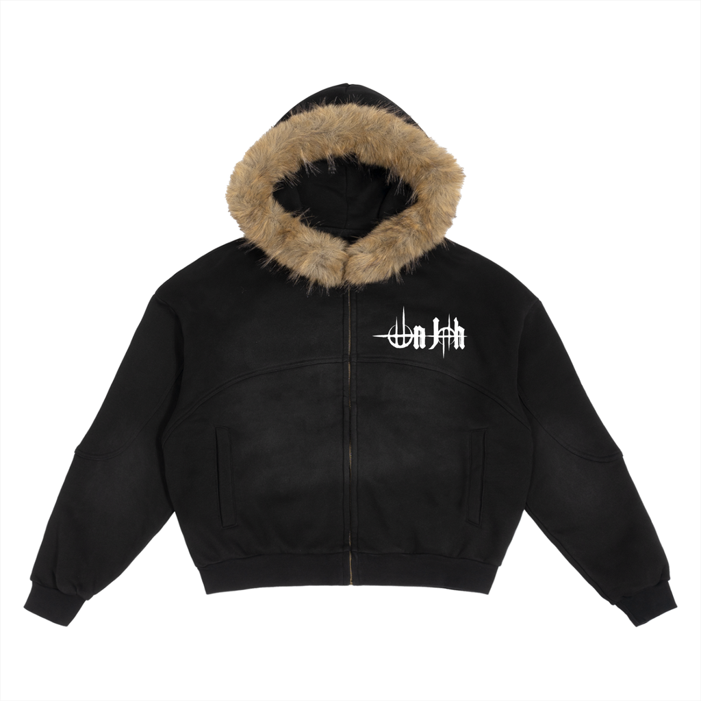 On Jah Detachable Fur Hoodie