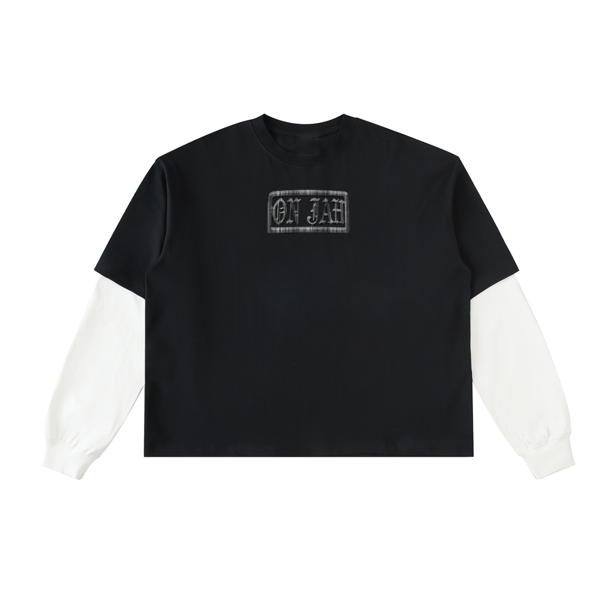 On Jah Box Logo Layered Long Sleeve